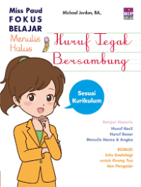 Image of Miss PAUD fokus belajar menulis halus huruf tegak bersambung